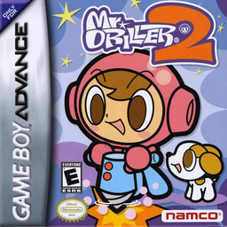 Mr. Driller 2 box art for GameBoy Advance